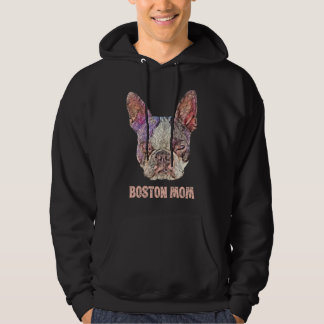 Boston Terrier Mom  Boston Mom Fitted Scoop Hoodie