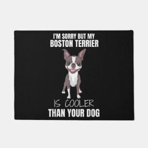Boston Terrier mom, Boston Terrier dad, dog lover Doormat