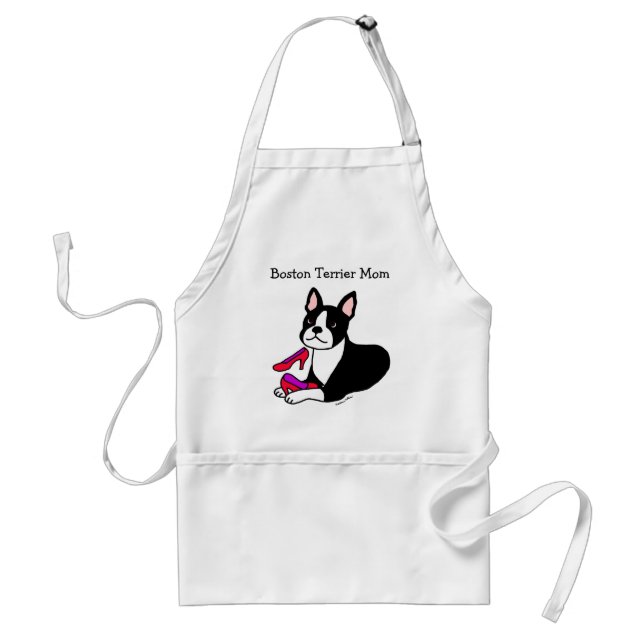Boston Terrier Mom (Mother's Day Gifts) Standard Apron (Front)