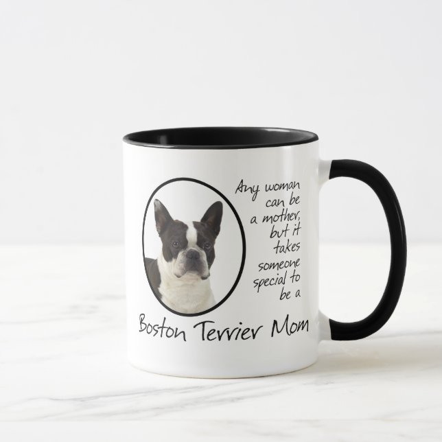 Boston Terrier Mom Mug (Right)
