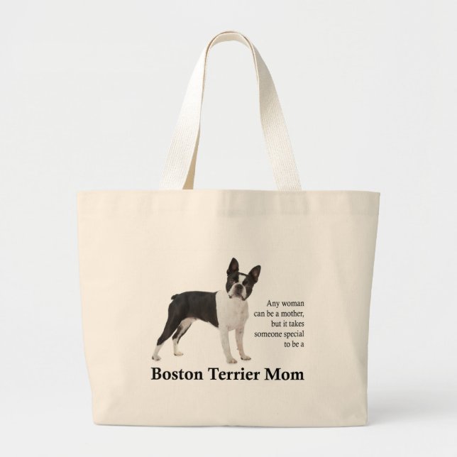 Boston Terrier Mom Tote (Front)
