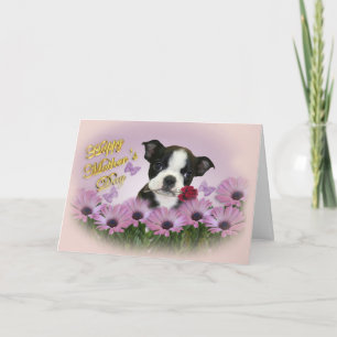 Boston Terrier Mother's Day Card