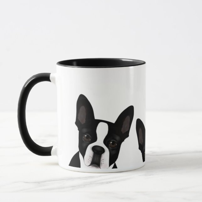 Boston Terrier Mug (Left)