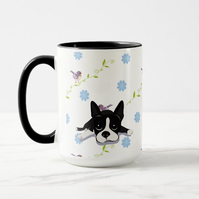 Boston Terrier Mug (Left)