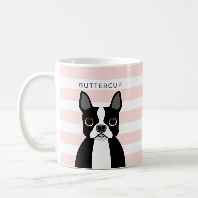 Boston Terrier Mugs (Left)