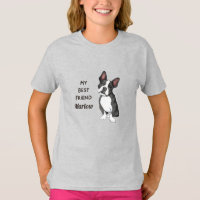 Boston Terrier My Best Friend Custom Name