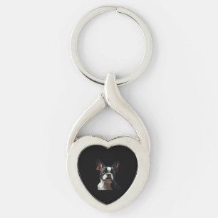 Boston Terrier - Oil Paint Classic T-Shirt Keychain