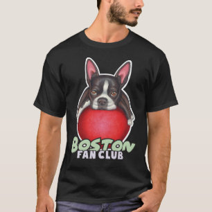 Boston Terrier On Red Ball 2 T-Shirt