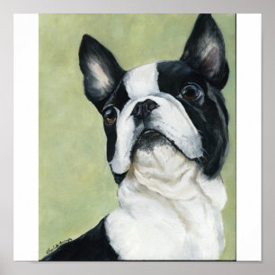 Boston Terrier Original Dog Art Print