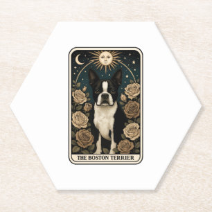 Boston Terrier Paper Coaster