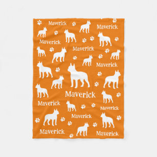 Boston Terrier Personalized Blanket Gift