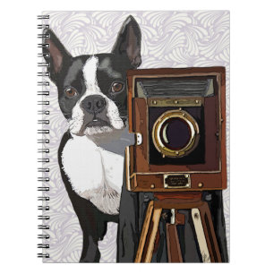 Boston Terrier Photographer 2 Notebook