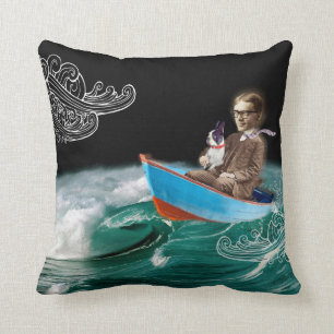 Boston Terrier Pillow I can face the world