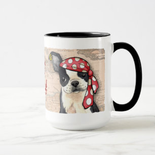 Boston Terrier Pirate Mug