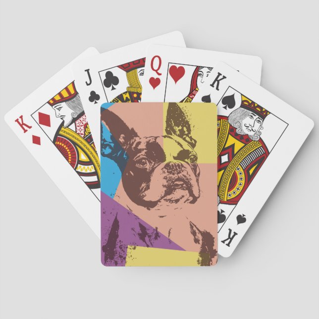 Boston Terrier  Playing Cards (Back)