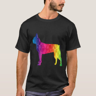 Boston Terrier Poly Graphic Funny  Idea Mom Dad Bi T-Shirt