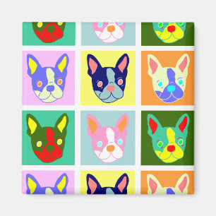 Boston Terrier Pop Art Magnet