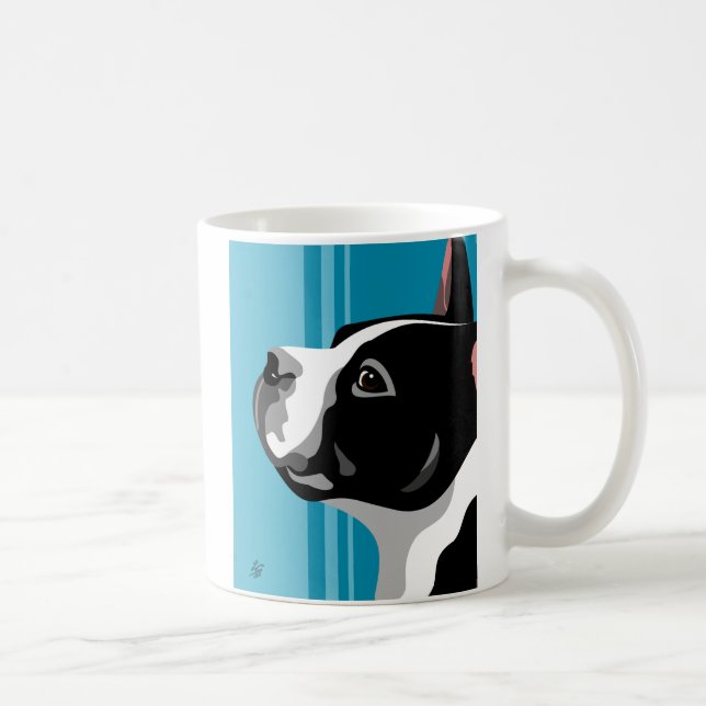Boston Terrier Portrait Coffee Mug (Right)