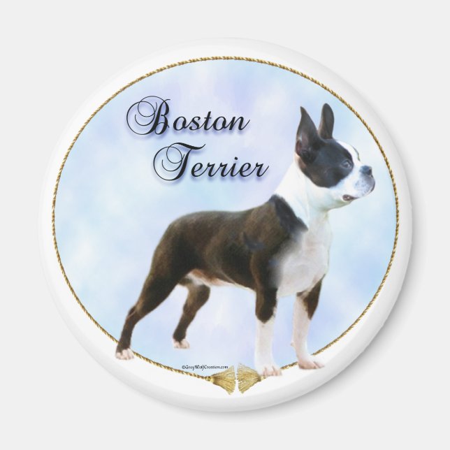 Boston Terrier Portrait Magnet (Front)