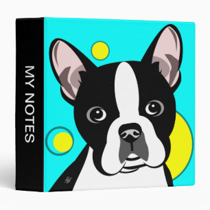 Boston Terrier Puppy Binder