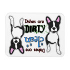 Boston Terrier Rectangle Dishwasher Magnet