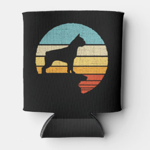  Boston Terrier Retro Vintage 60s 70s Dog Puppy Ow Can Cooler