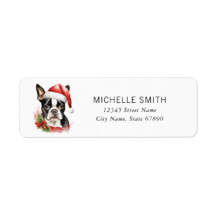 Boston Terrier Return Address Labels