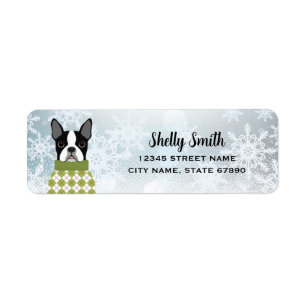 Boston Terrier Return Address Labels