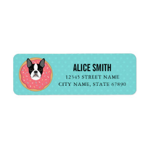Boston Terrier Return Address Labels