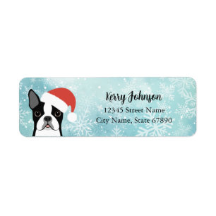 Boston Terrier Return Address Labels