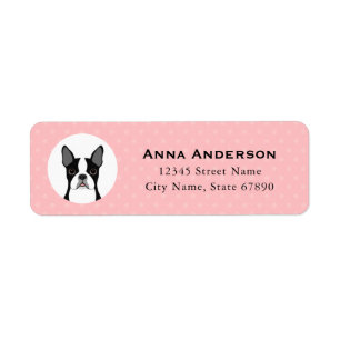 Boston Terrier Return Address Labels