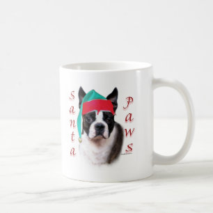 Boston Terrier Santa Paws Coffee Mug
