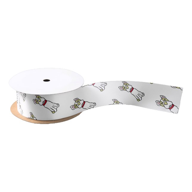 Boston Terrier Satin Ribbon (Spool)