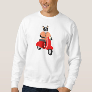 Boston Terrier Scooter Sweatshirt