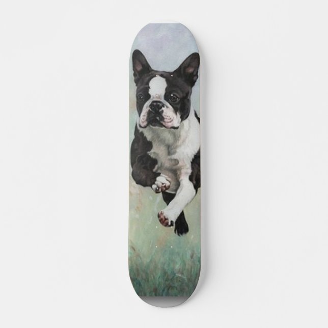 Boston Terrier Skateboard (Front)
