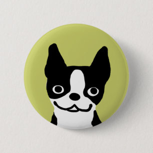 Boston Terrier Smile 2 Inch Round Button