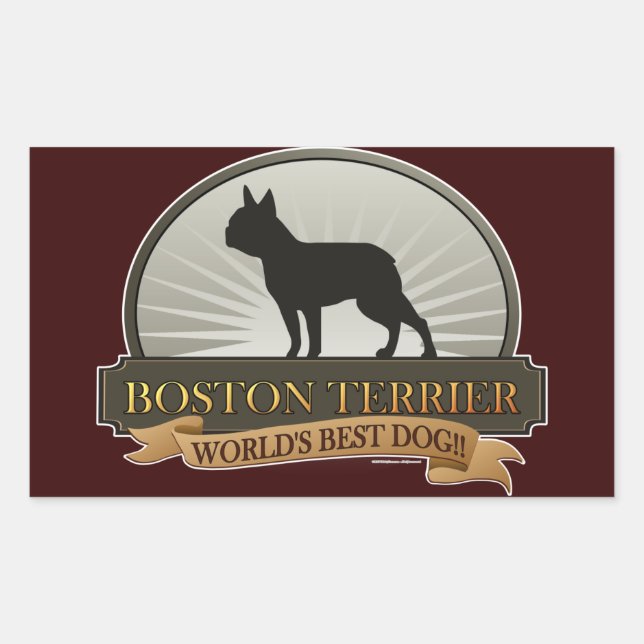 Boston Terrier Sticker (Front)