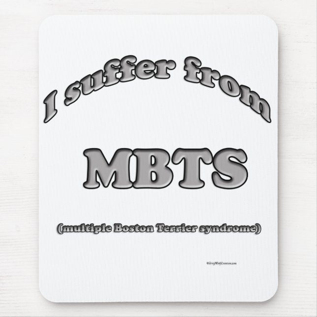 Boston Terrier Syndrome Mouse Pad (Front)
