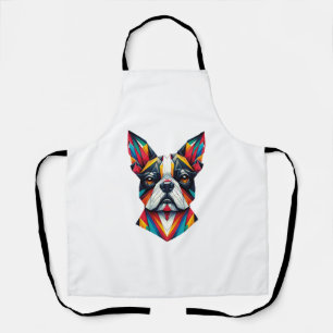Boston Terrier t-shirt origami funny cute Classic  Apron