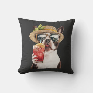Boston Terrier Throw Pillow