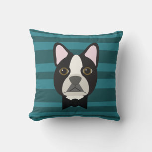 Boston Terrier Throw Pillow