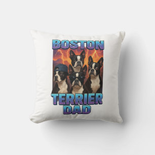 Boston Terrier Throw Pillow