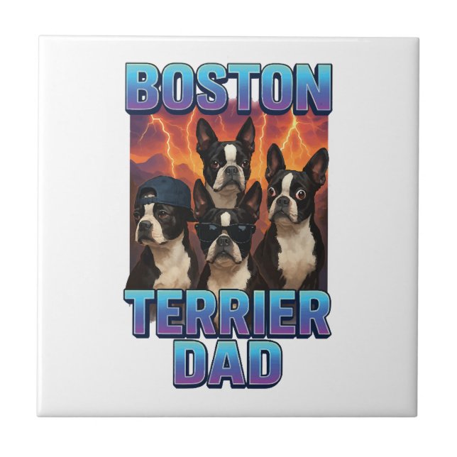 Boston Terrier Tile (Front)