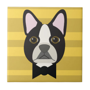 Boston Terrier Tile