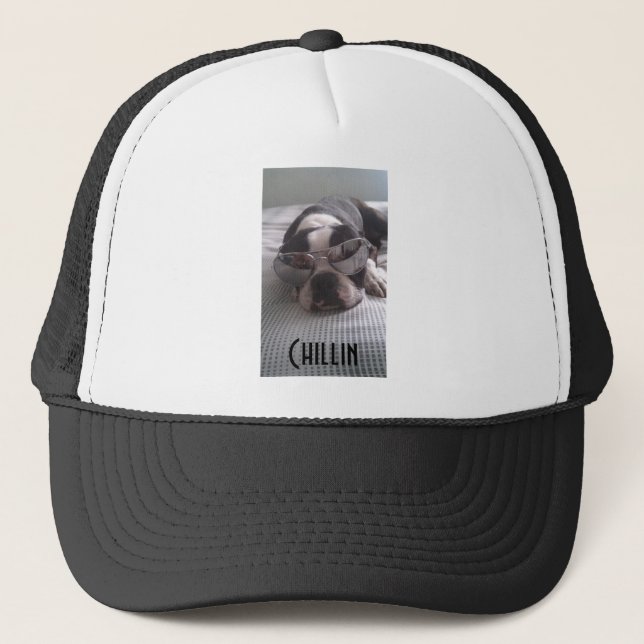 Boston Terrier Trucker Hat (Front)