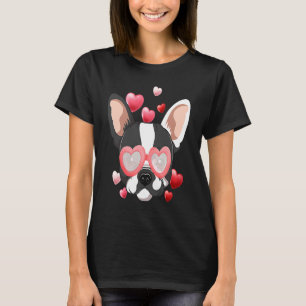 Boston Terrier Valentines Day  Heart Dog T-Shirt