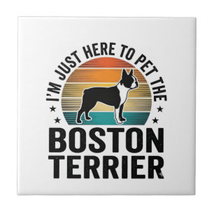 Boston Terrier Vintage Pet Lover Shirt Design_1 Tile