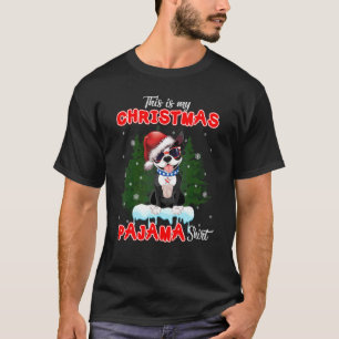 Boston Terrier Wear Sunglasses And Santa Hat Chris T-Shirt