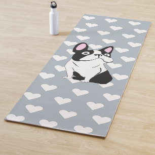 Boston terrier yoga mat