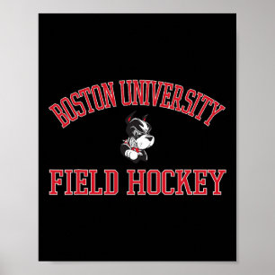 Boston Terriers Arch Over Field Hockey - Neutral B Poster